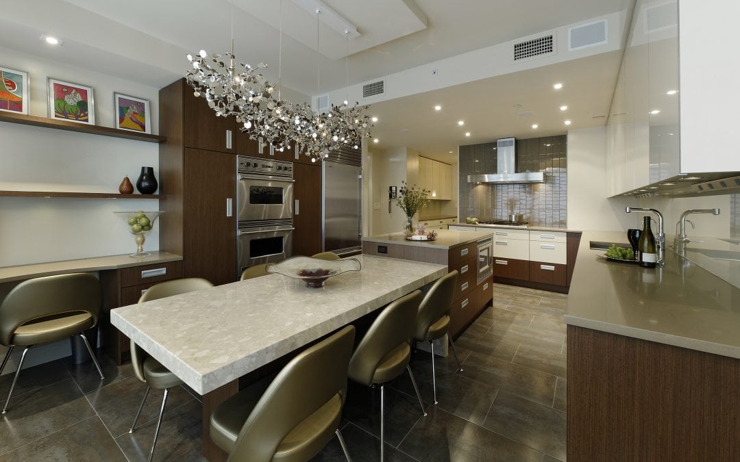 Contemporary Penthouse Kitchen Design in Washington, D.C.