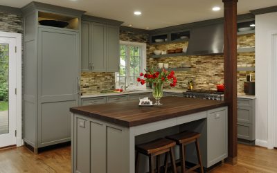 Transitional Kitchen with Gray Cabinetry in Washington, D.C.