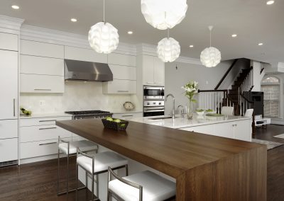 Contemporary Kitchen with Lighting Features in Washington, D.C.