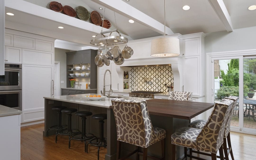 Transitional Family Kitchen Design in Potomac, Maryland