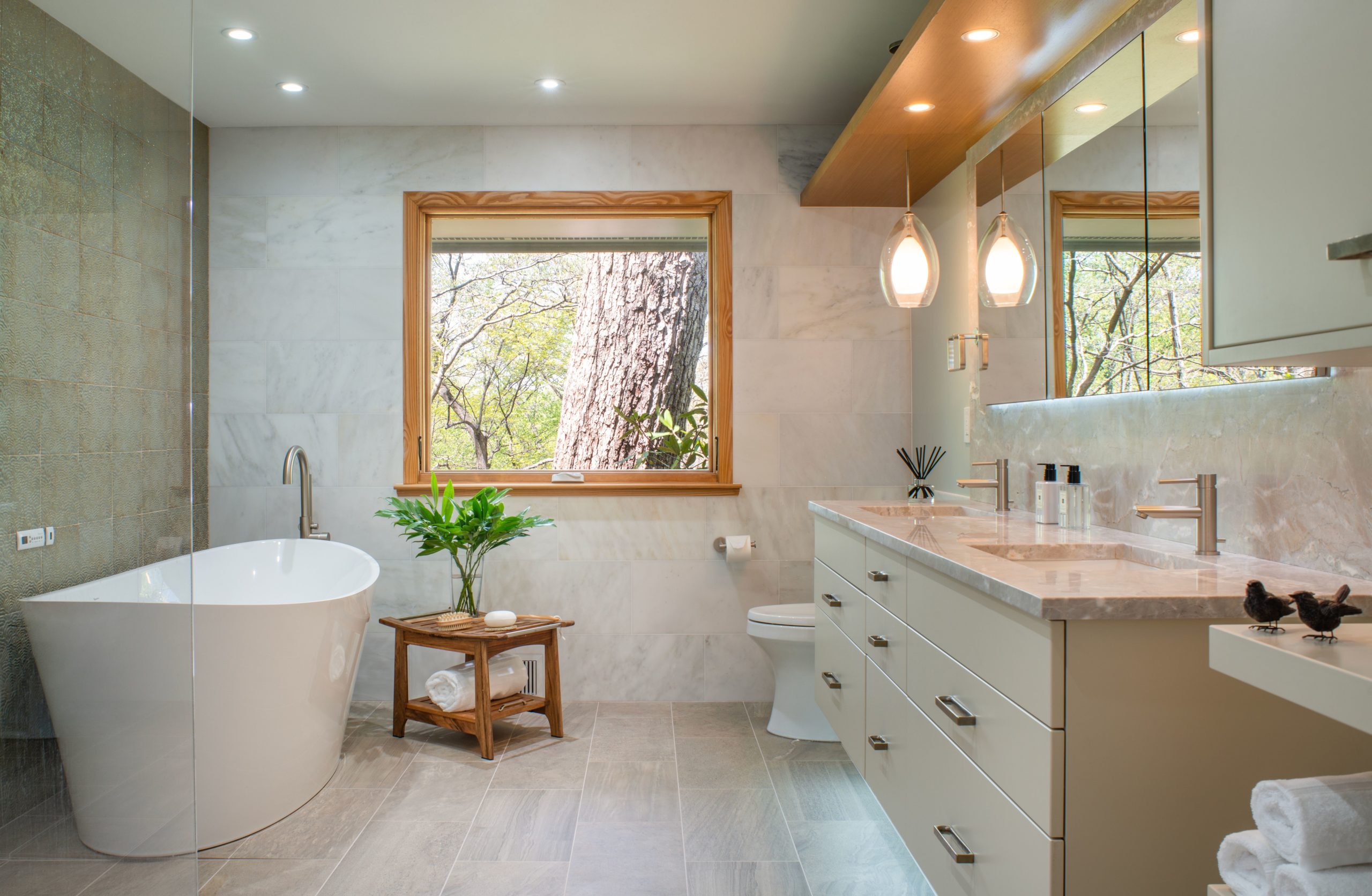 Contemporary Bathroom by Jennifer Gilmer Kitchen & Bath Designs